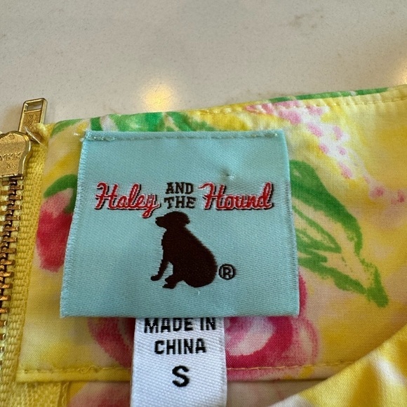 Haley and the Hound Floral Scalloped Ruffle Cap Sleeveless Dress / small - Picture 11 of 15